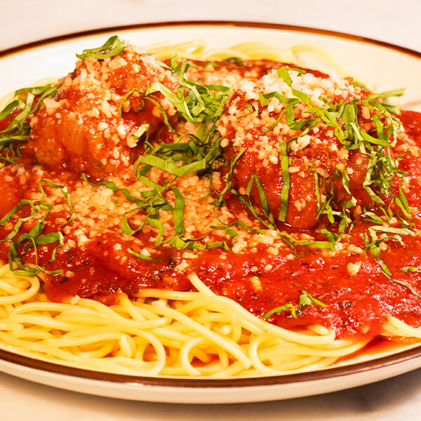 Spaghetti With Meatballs Or Sausage